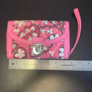 Vera Bradley Wallet. Pink and grey print